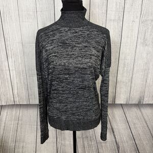 Rag & Bone Women's XS Heather Gray Stretch Fabric Lightweight Mock Neck Sweater